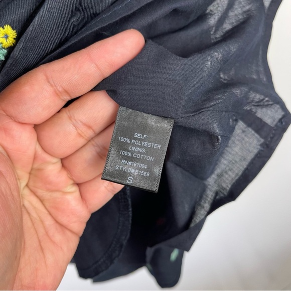 NEW Tuckernuck Floral Embroidered Callahan Shirt Dress Long Sleeve Size Small - Picture 7 of 11